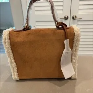 Badgley Mischka | Bags | Tan Badgley Mischka With Fur Border  display picture 2